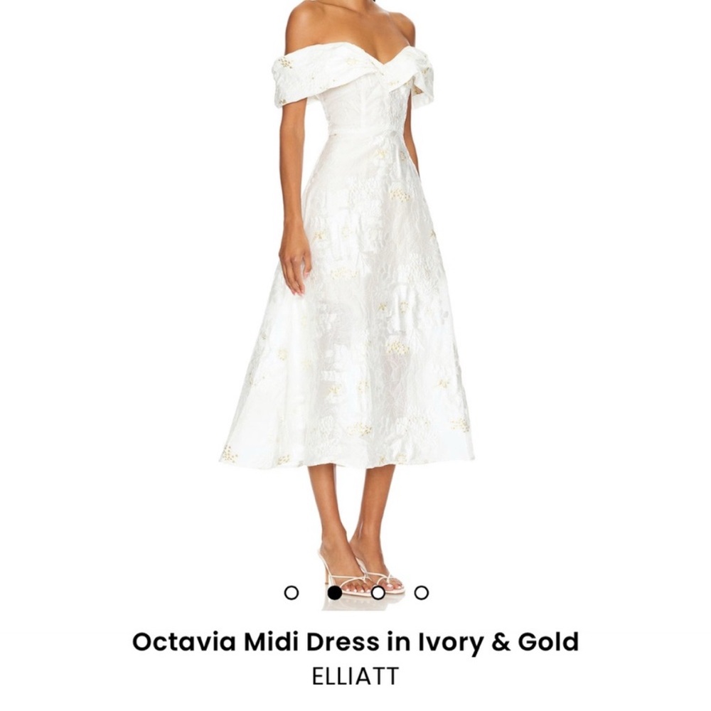 Elliatt Octavia Dress | Ivory & Gold | Bridal Shower, Wedding Look